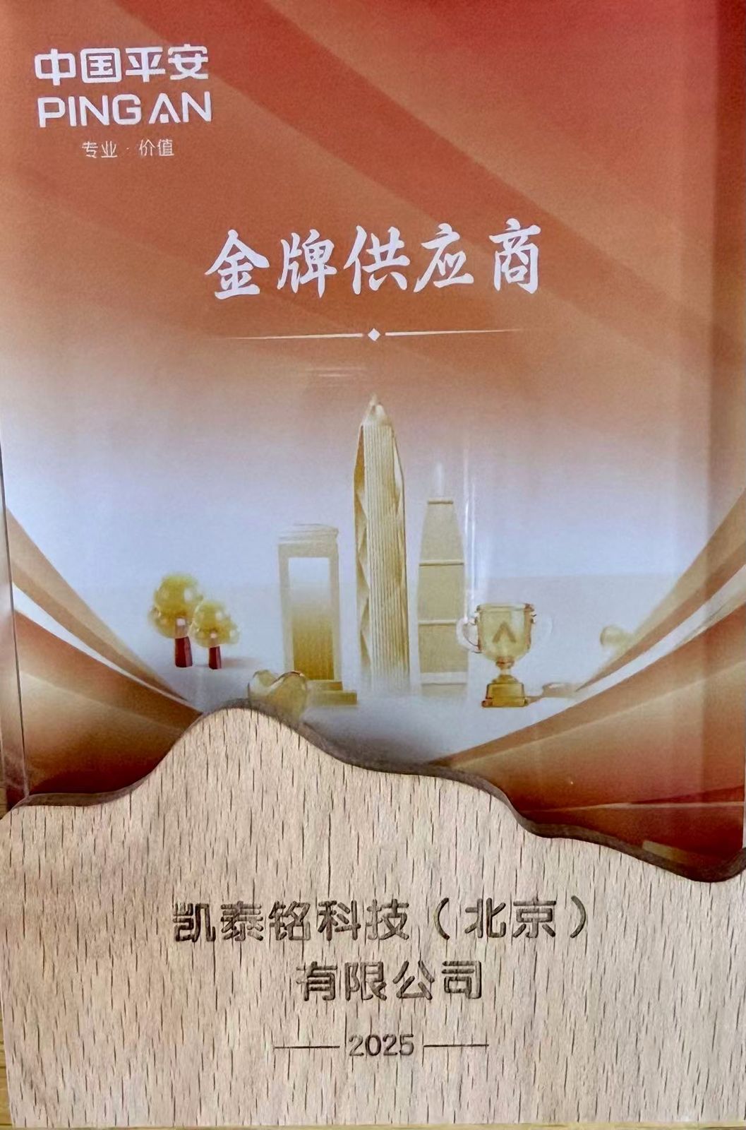 中国平安金牌供应商